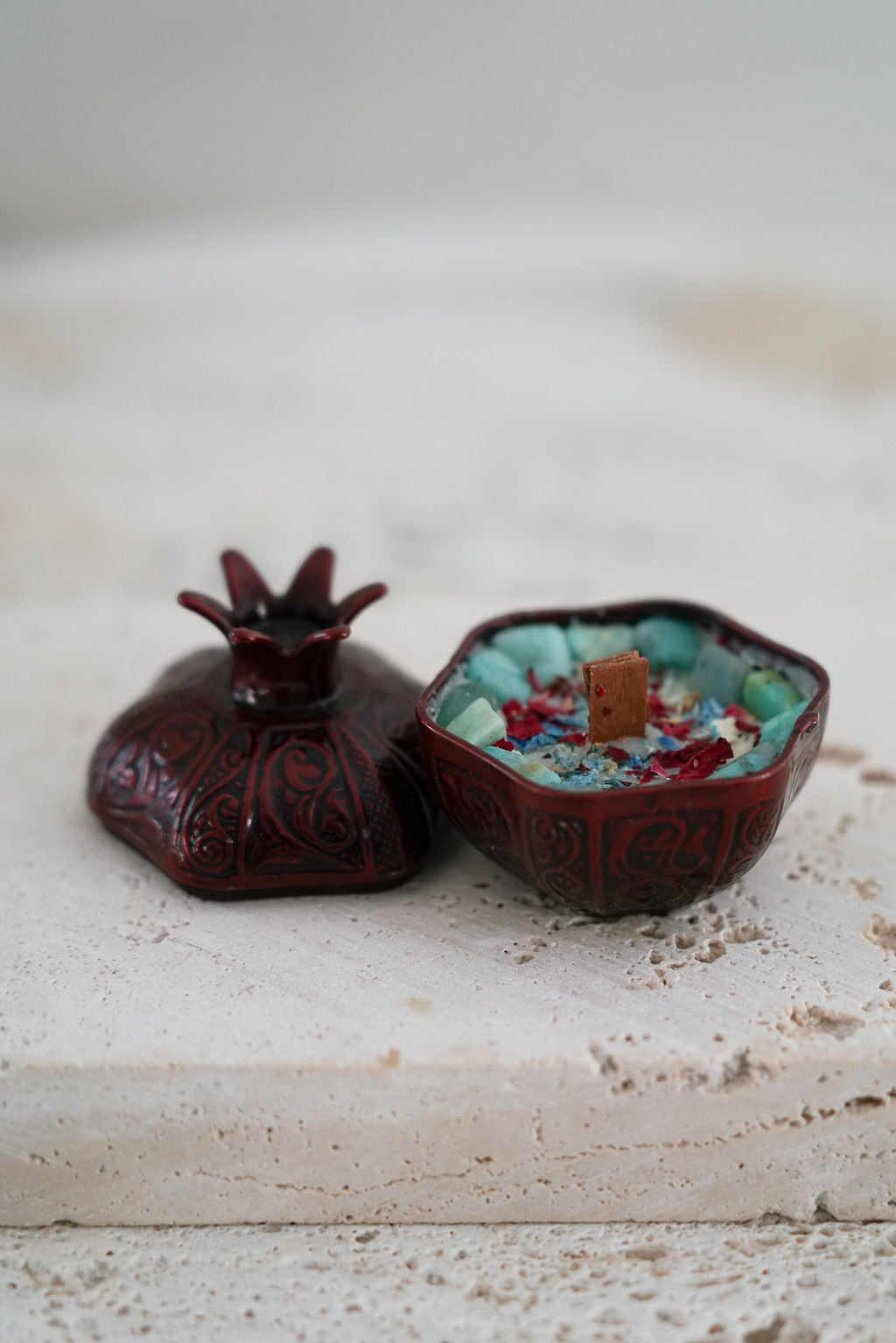Small Pomegranate Candle