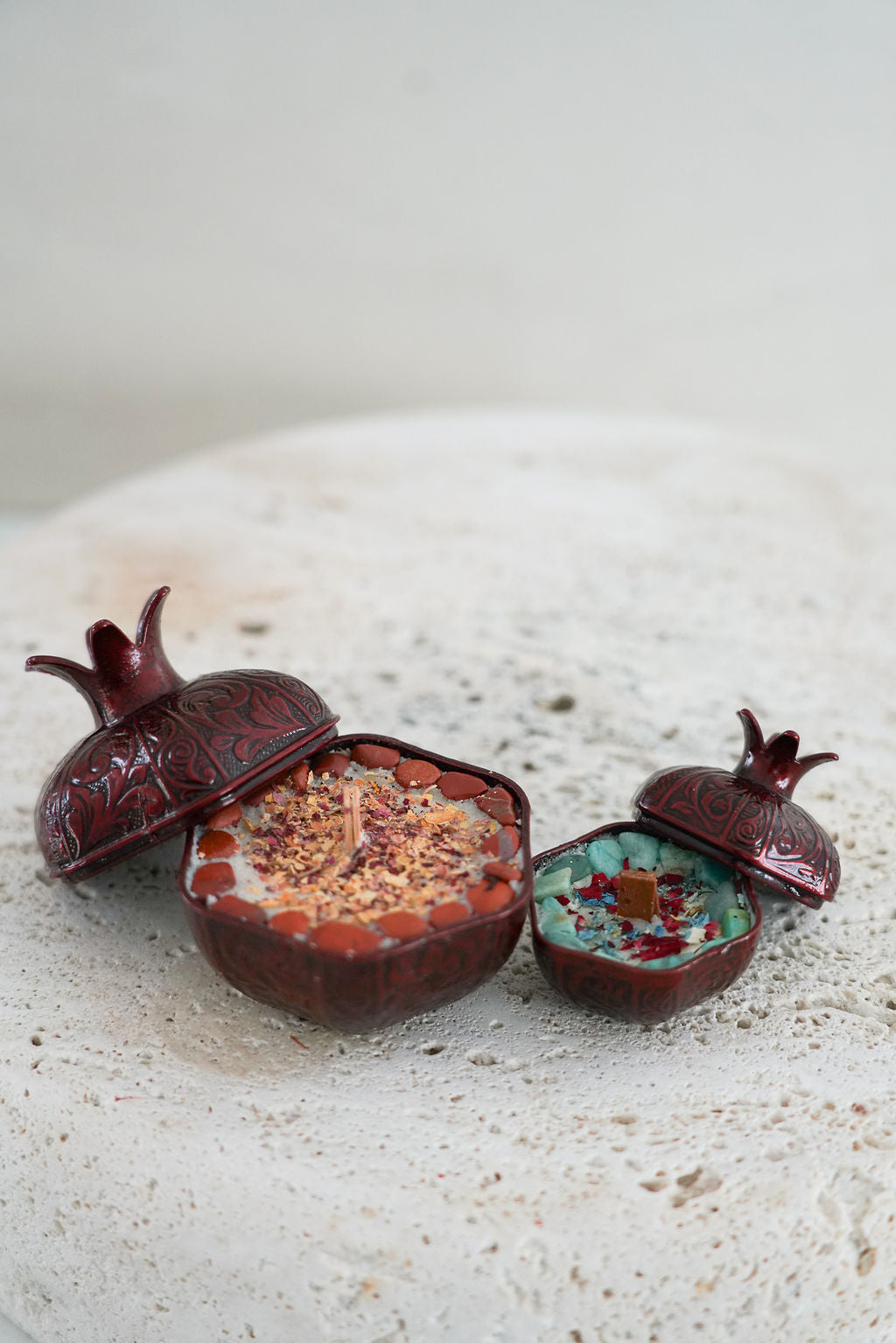 Large Pomegranate Candle