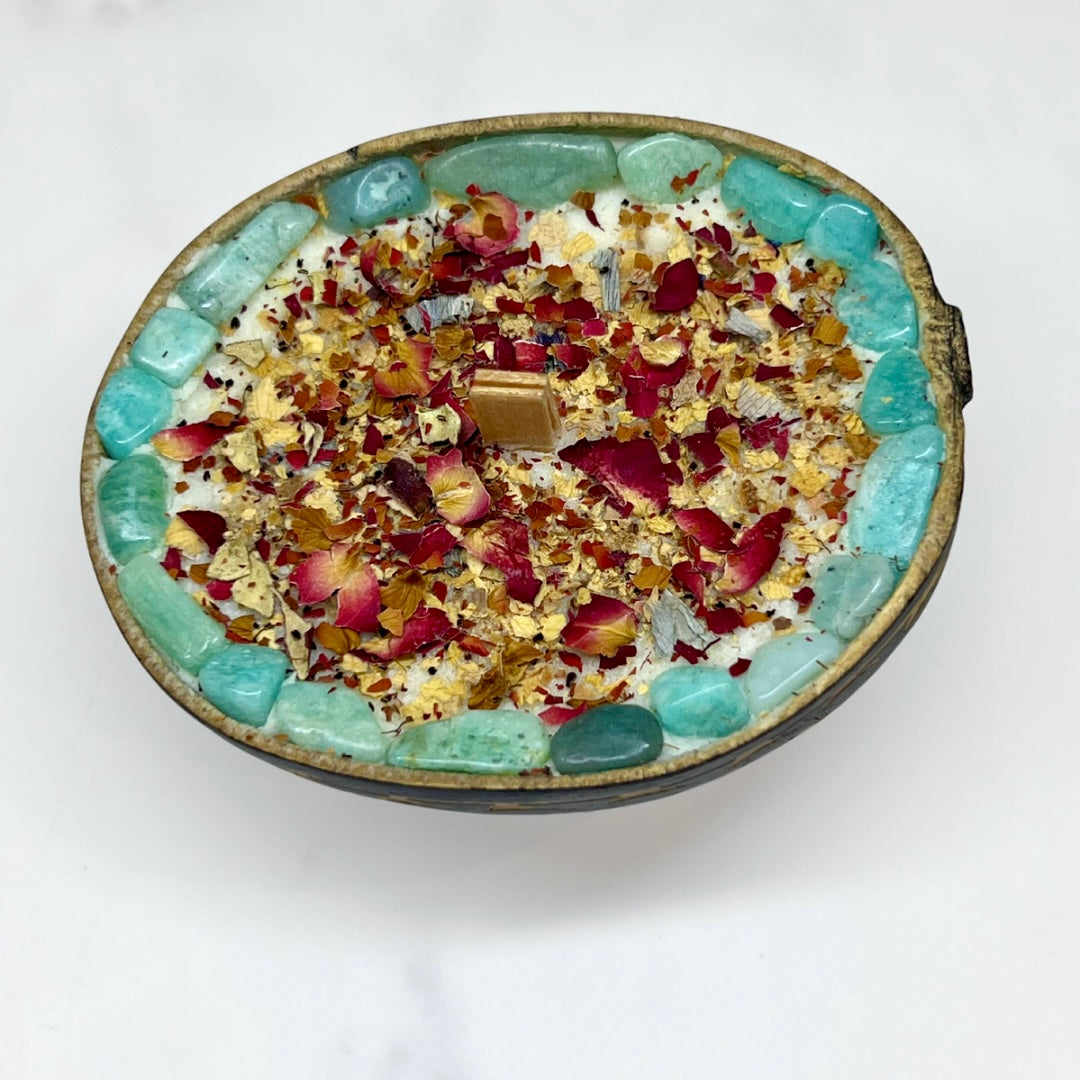 Engraved Jicara Candles