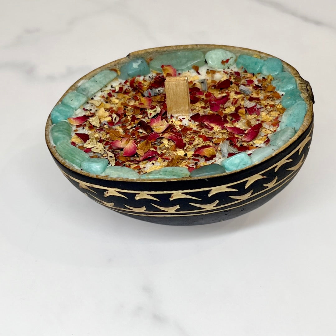 Engraved Jicara Candles