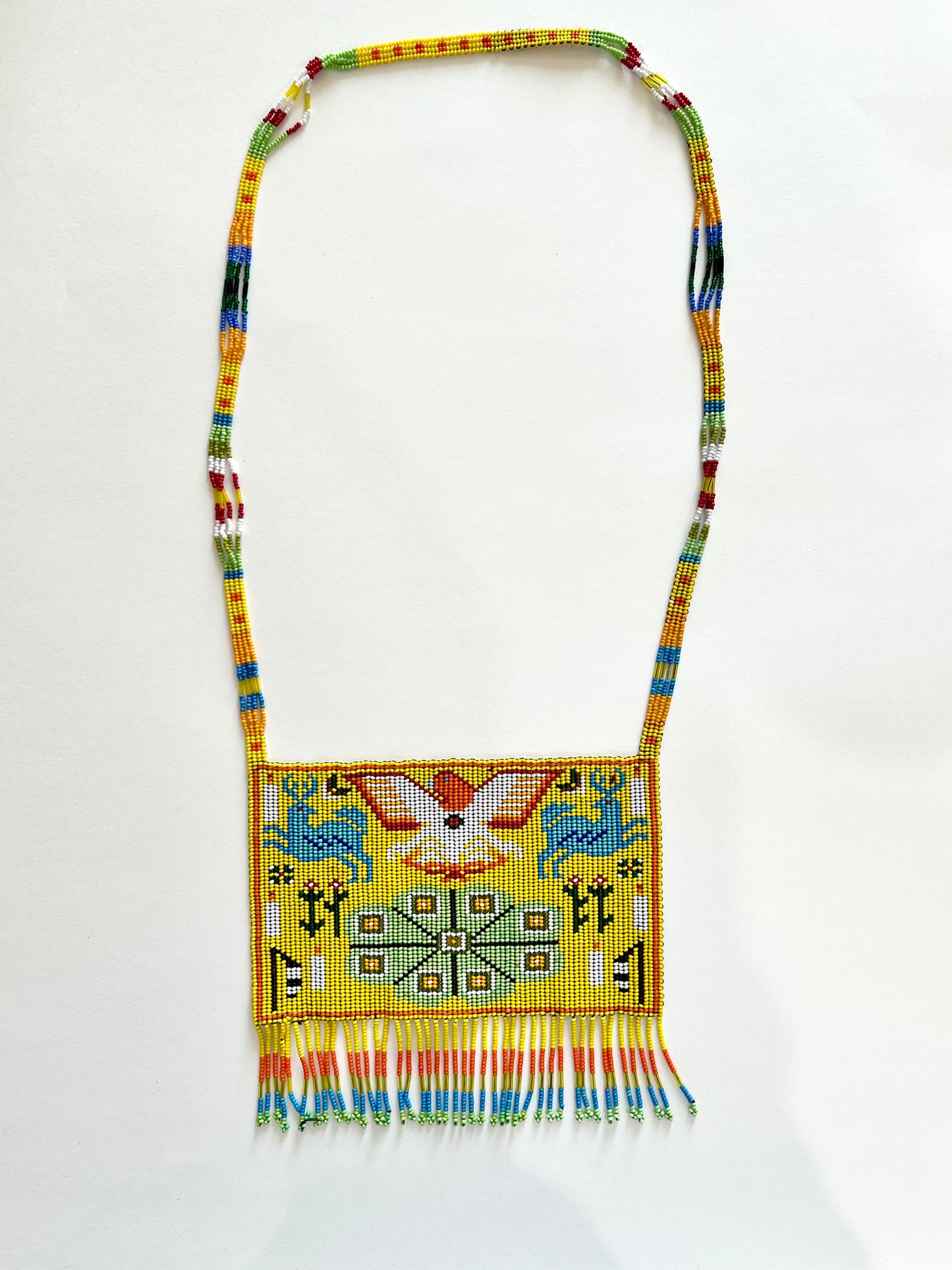 Beaded Creation Story Tassel Necklace