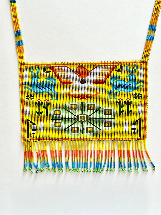 Beaded Creation Story Tassel Necklace