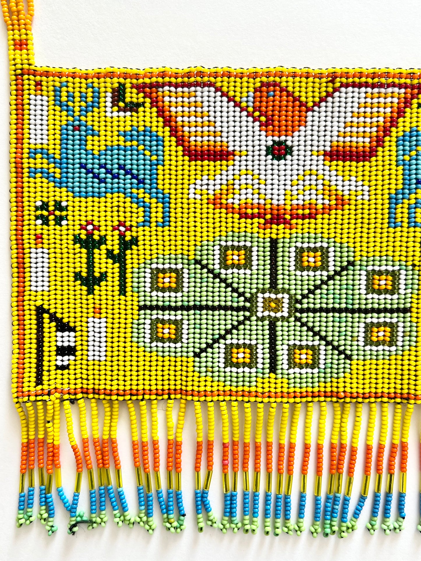 Beaded Creation Story Tassel Necklace