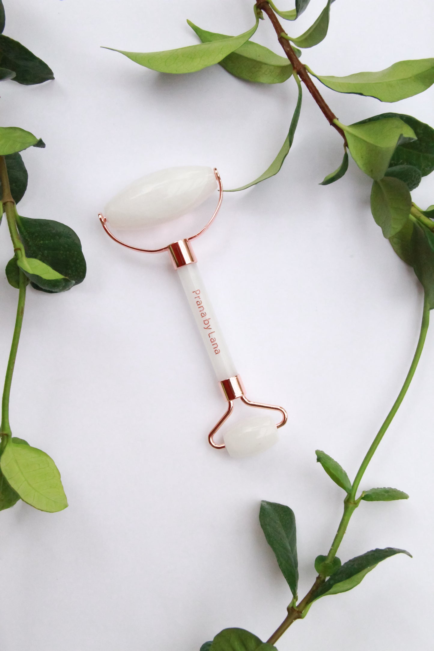 White Jade Stone Roller Double-Sided