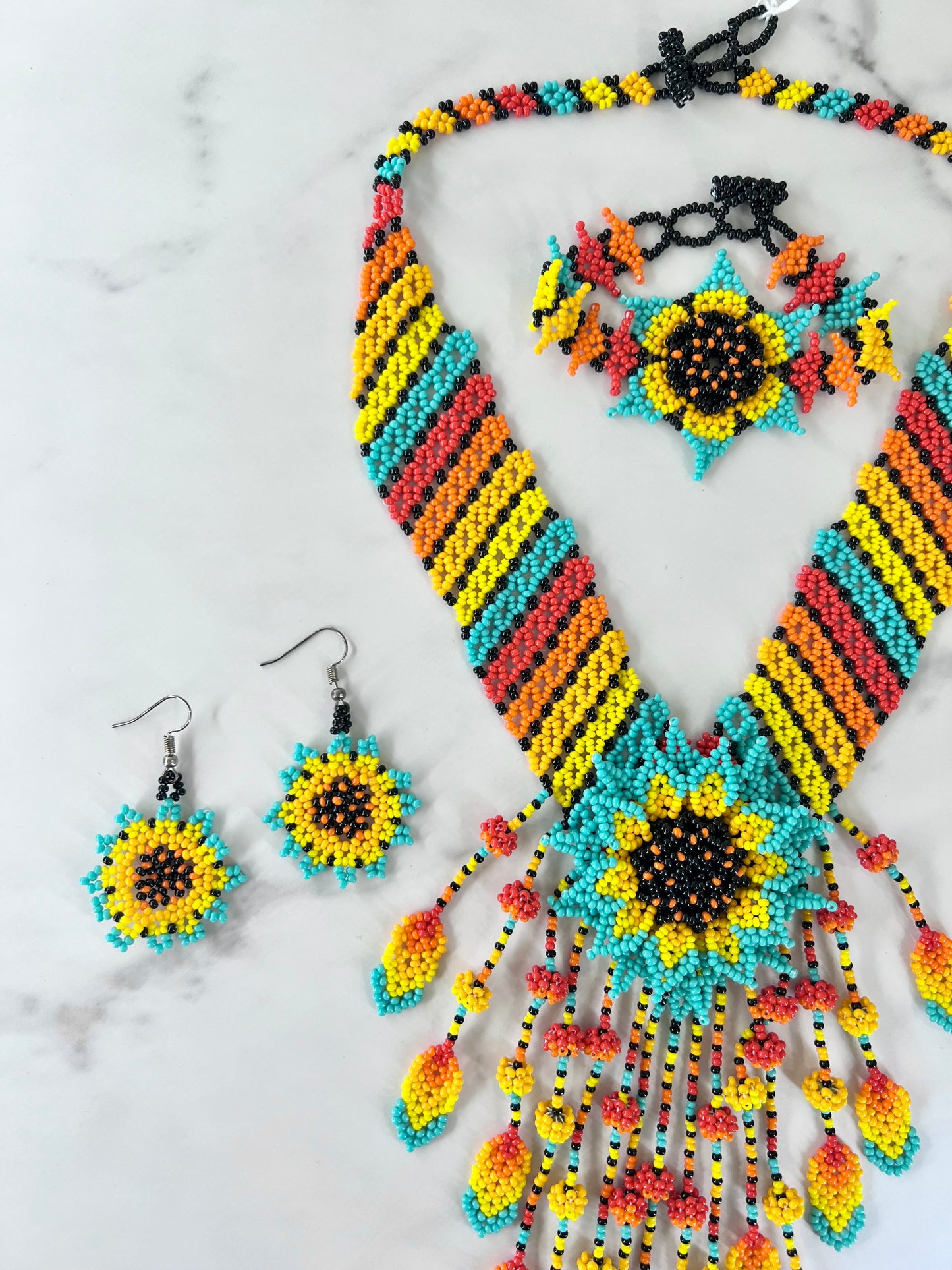 Beaded Sunflower Jewelry