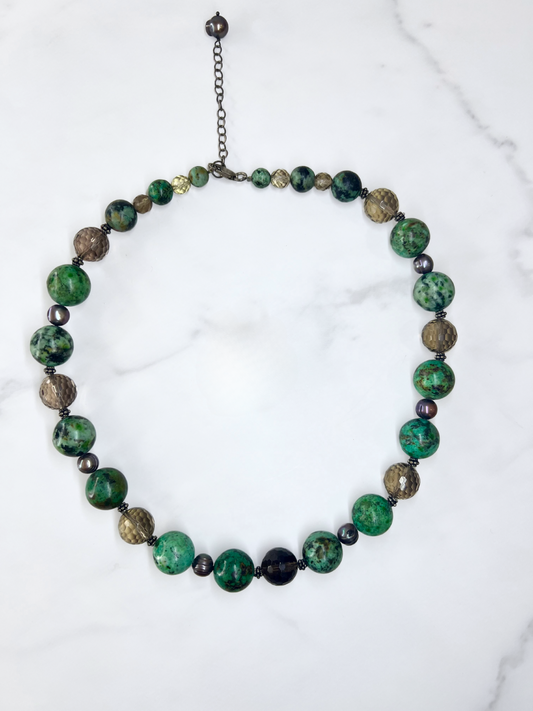 Malachite Crystal Necklace