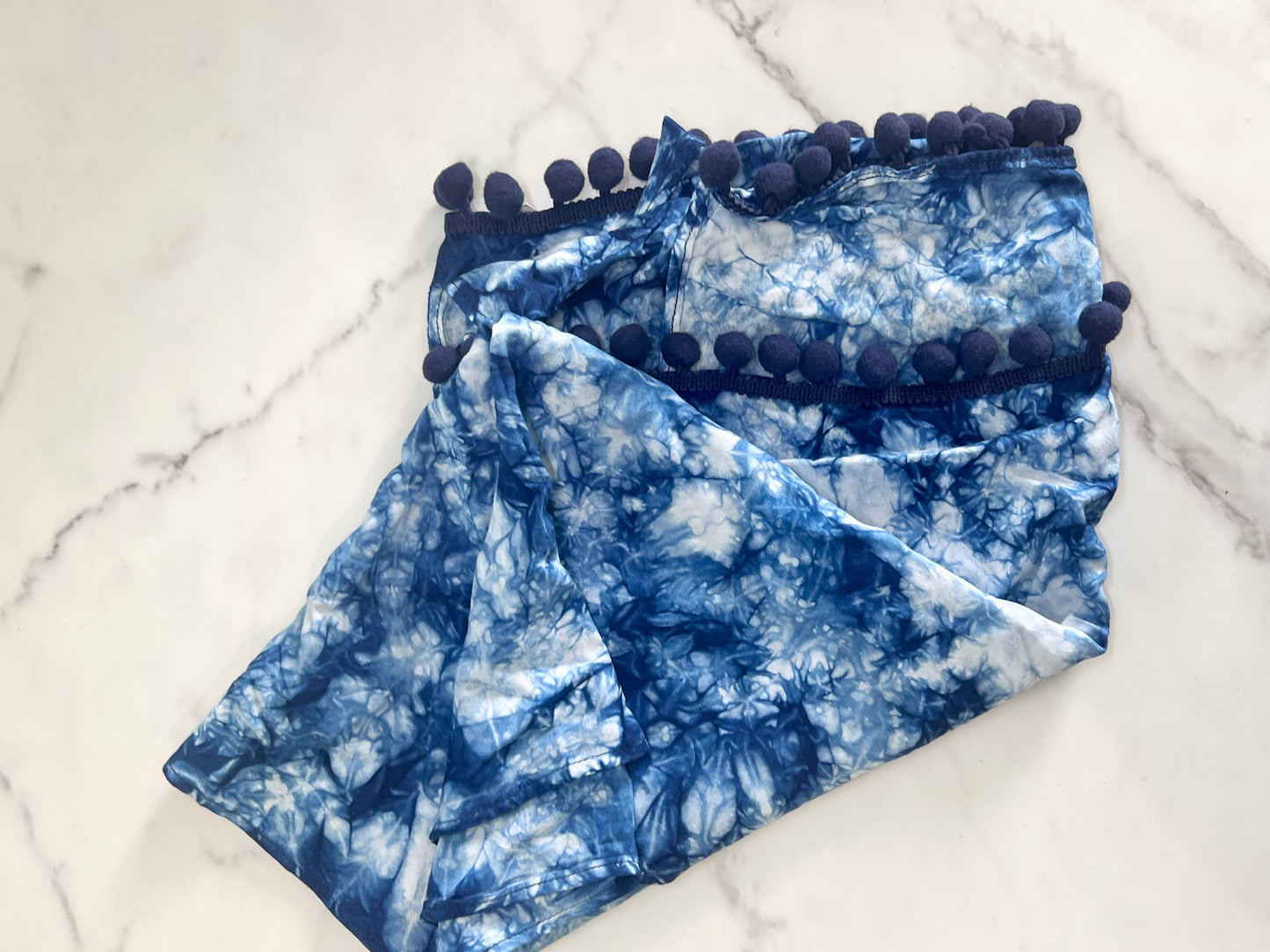 El Salvadorian Naturally Dyed Blue Scarf