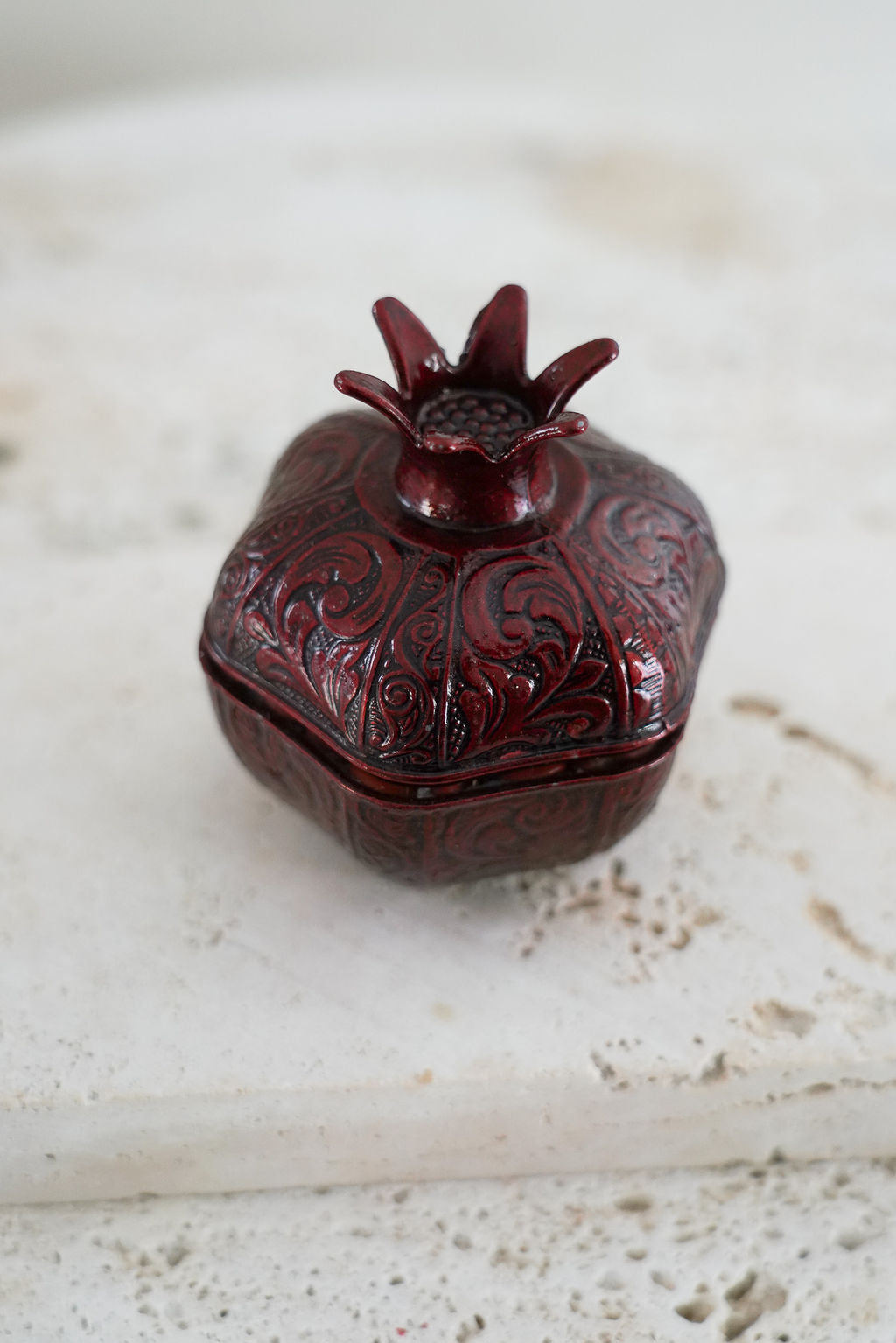 Large pomegranate candle