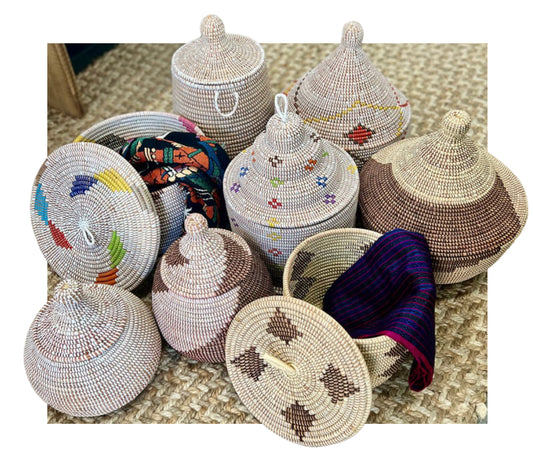 Wolof Weavers of Senegal Baskets