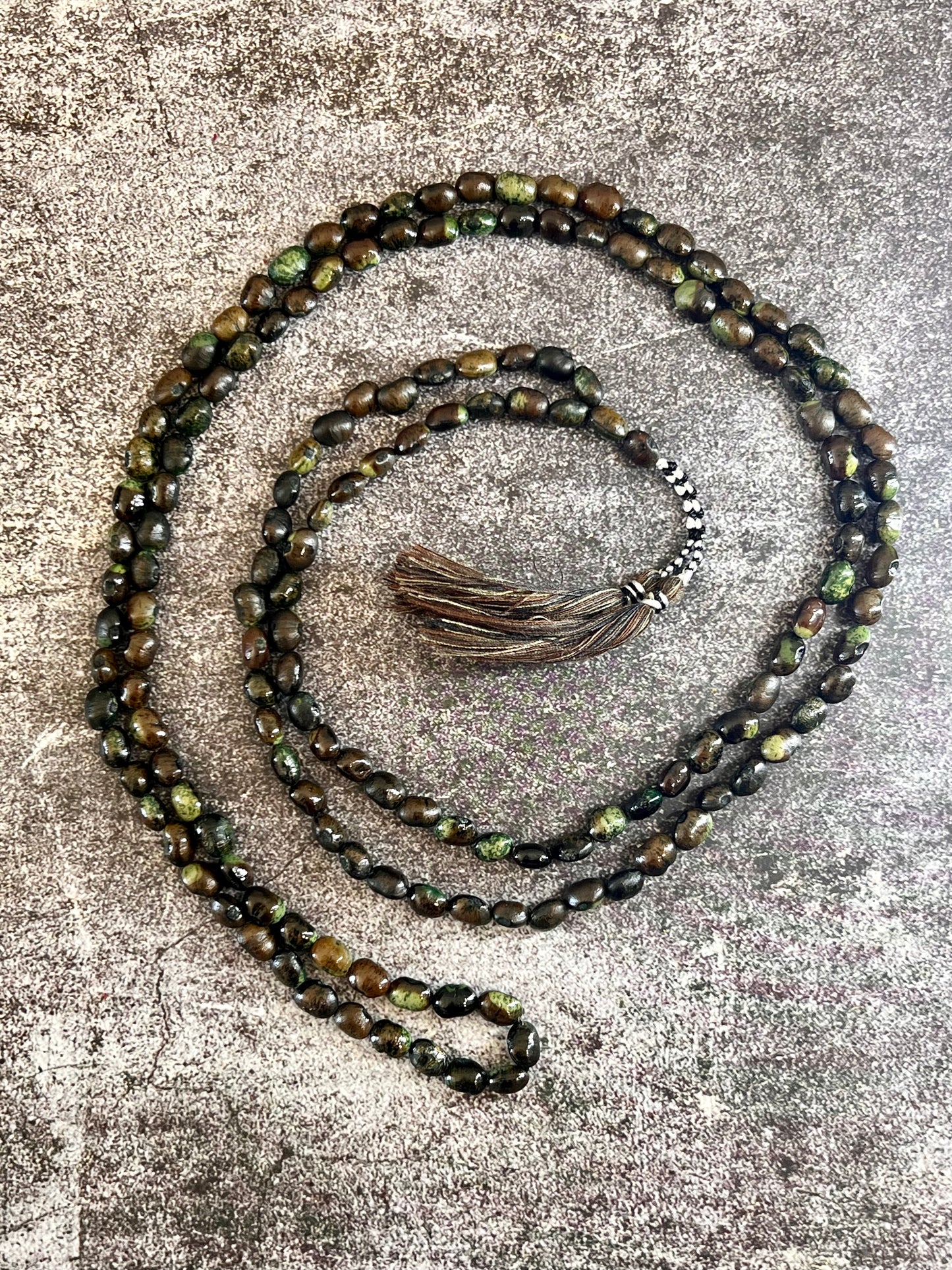 Pistachio Seed Prayer Necklace